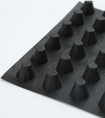 Siyah HIPS Dimple Plastik Drenaj Levhası ISO9001 Sertifikalı